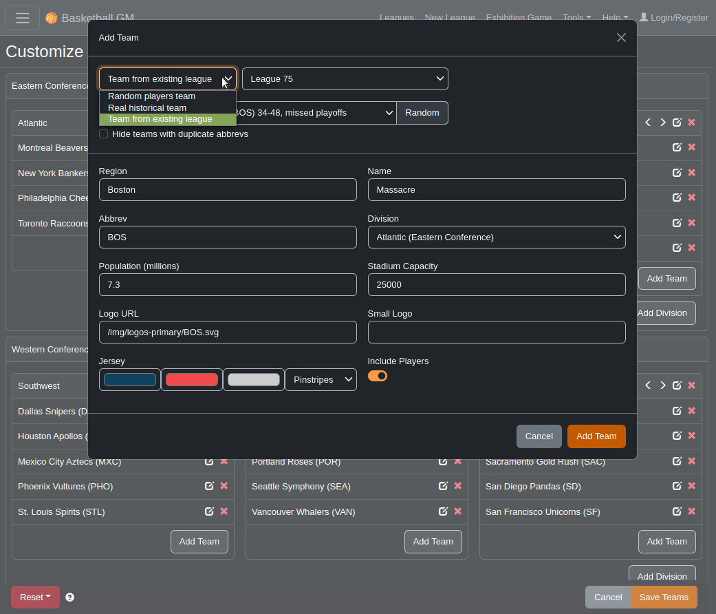 Customizable tiebreakers « Blog « ZenGM